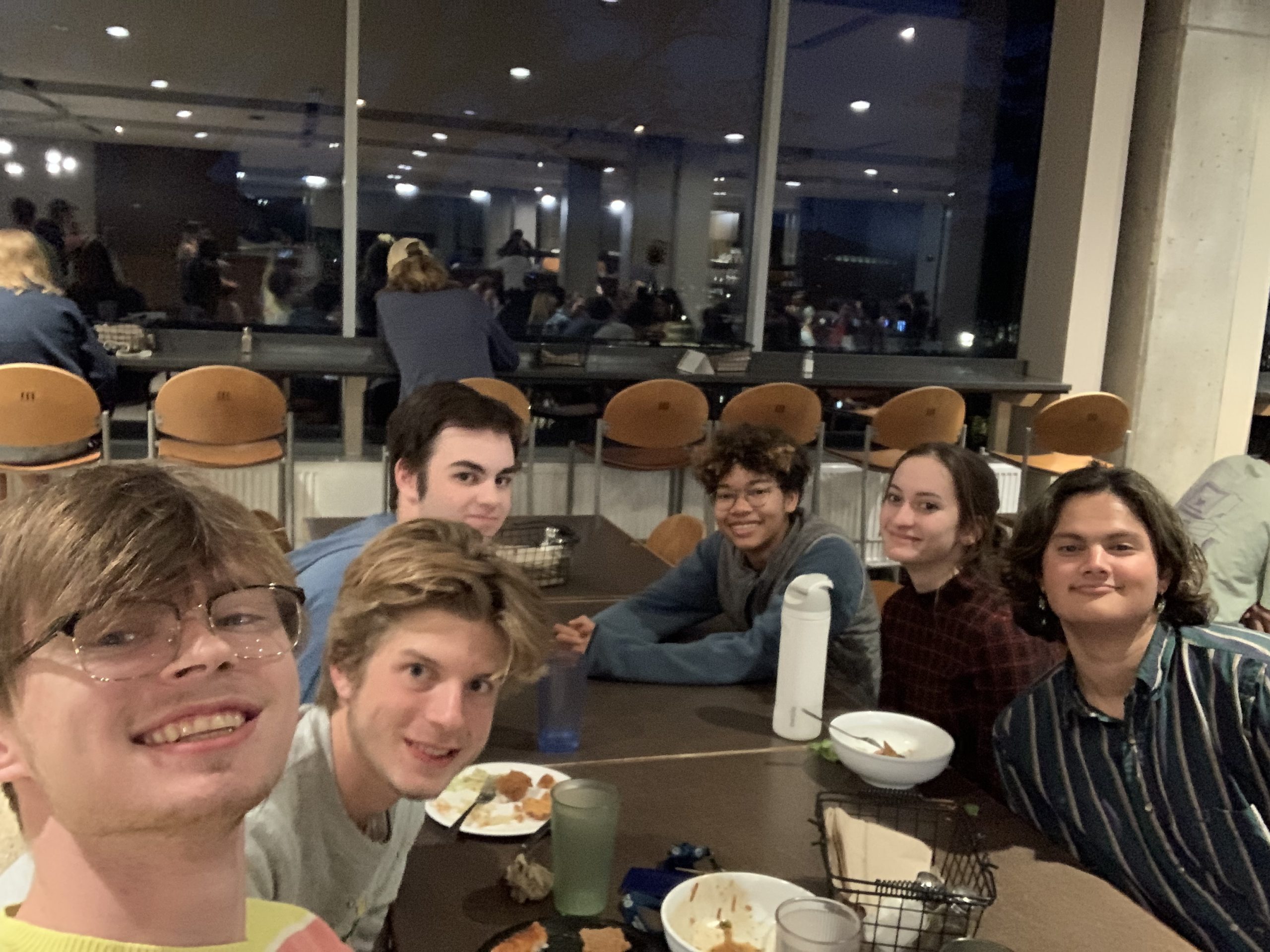 friends at dinner