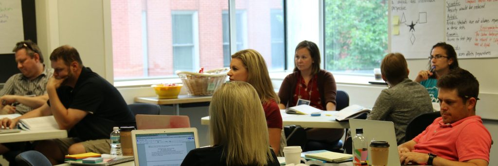 APSI participants working in class
