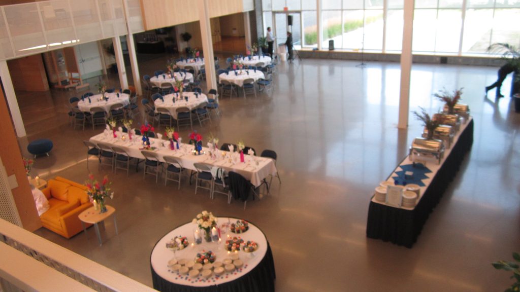 Reception Space in Weitz Center