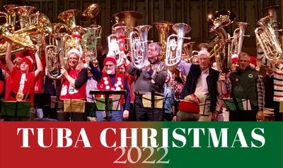 Merry Tuba Christmas Poster