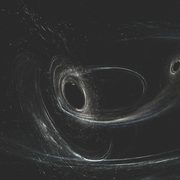 Merging black holes (artist concept)