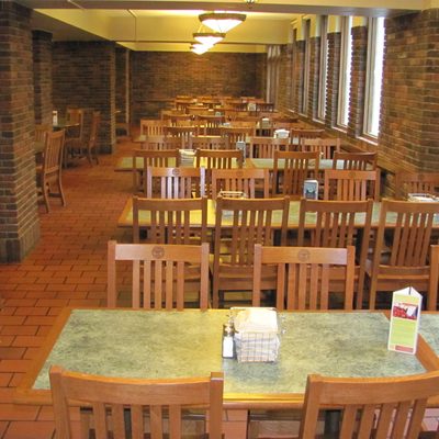 Burton Dining Hall seating.