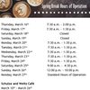 Sayles Hours of Operation for Spring Break