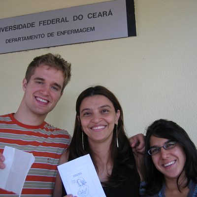 Michael McCulloch '07 (left) and Nazish Zafar '07 (far right)