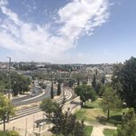 View of Jerusalem from the top of the walls of the old city