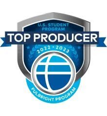 2022-23 Top Producer Badge for Fulbright US Student Program