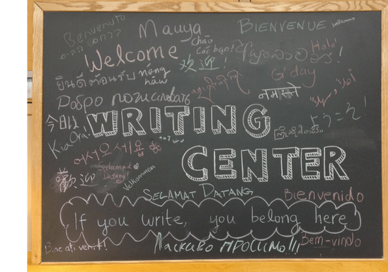 Welcome to the Writing Center