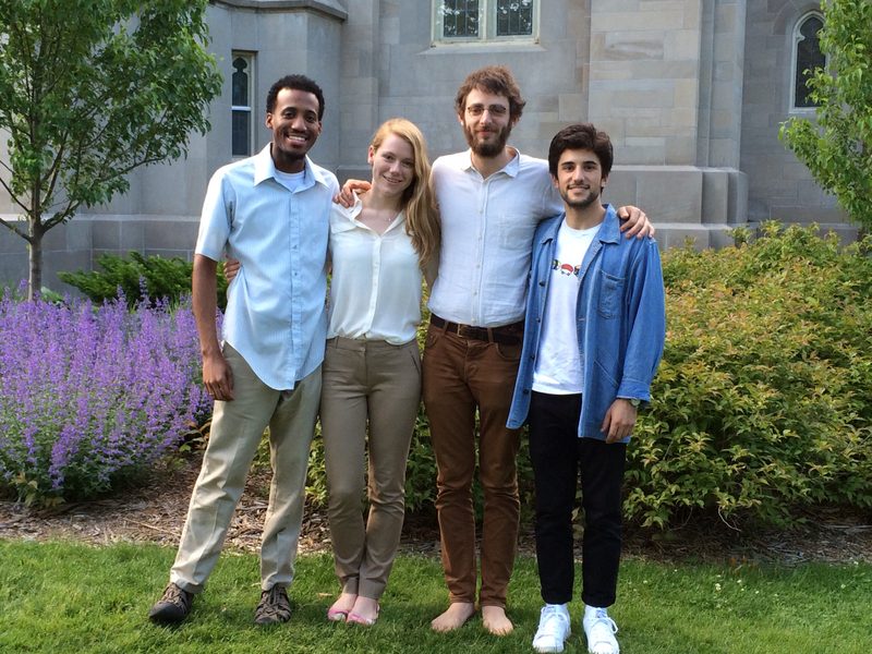 Senior Chaplain's Associates: Todd Campbell, Kayla McKinsey, Jackson Bahn, Evan Rothman