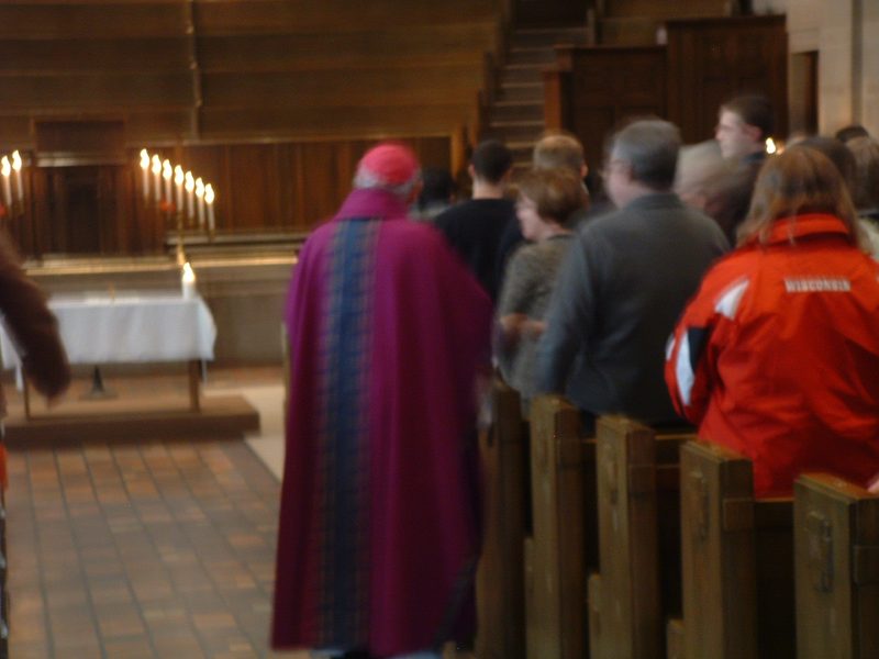 Archbishop at Catholic Mass on March 9, 2008