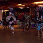 Aztec Dancers at Day of the Dead Celebration