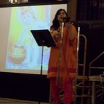Religion Professor Shana Sippy speaks at the Holi Celebration