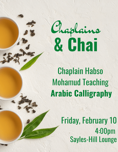 Chaplain & Chai Poster