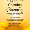 Multi-faith Opening Ceremony