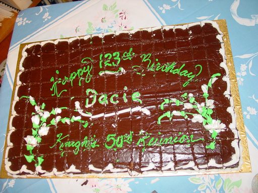 Dacie's 123rd Birthday & Knights' 50th