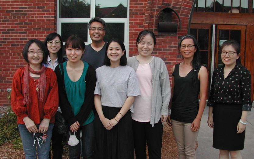 Asian Languages Faculty and Staff standing in front of the LDC