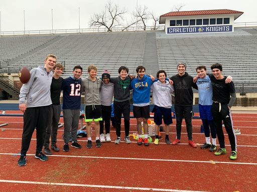 Group shot at the 1-day flag football tournament.