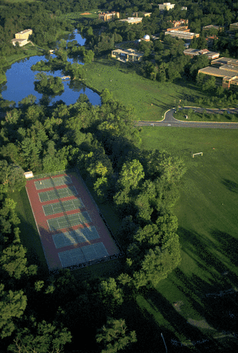 The Arb Tennis Courts from the air