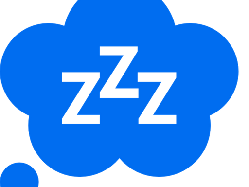 Icon depicting a person sleeping