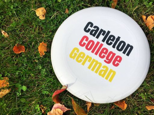 Carleton German on frisbee