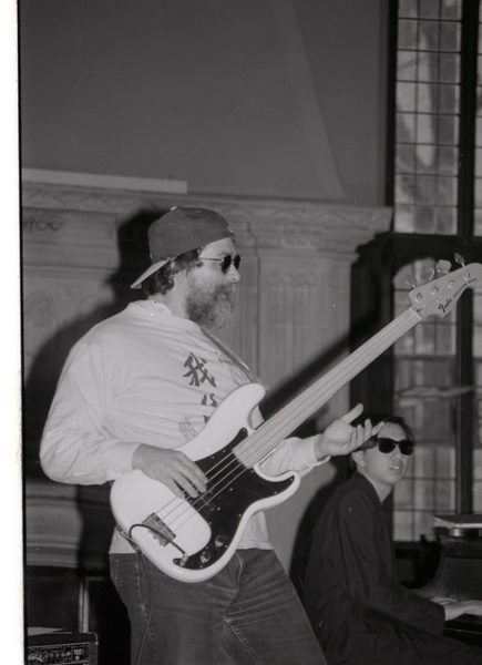 Mark rocking out at the 1995 Asian Music Festival.