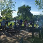 Students and faculty at the Classics picnic