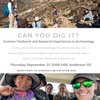 Can You Dig It? Summer Fieldwork and Research