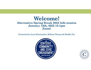 Information Session for Alternative Spring Breaks