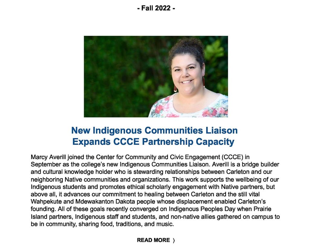 Fall Term CCCE Newsletter