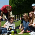 French Studies in Paris participants at the Luxembourg Garden