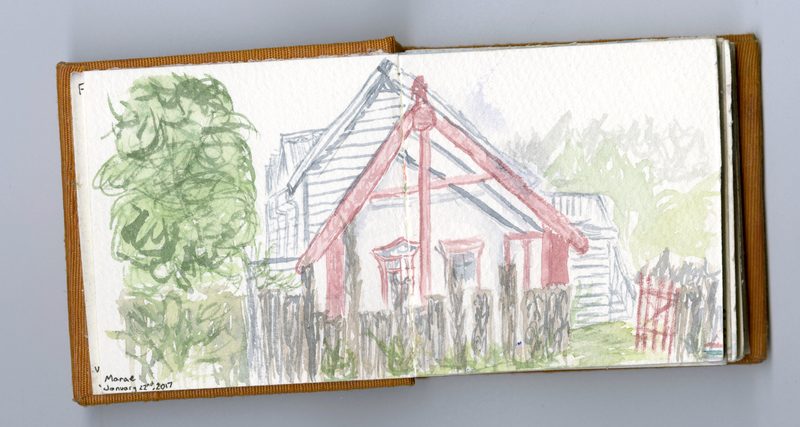 Marae - Studio Art in the South Pacific student sketchbook excerpt