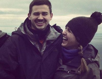 two smiling people