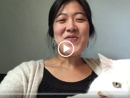 a professor and her cat