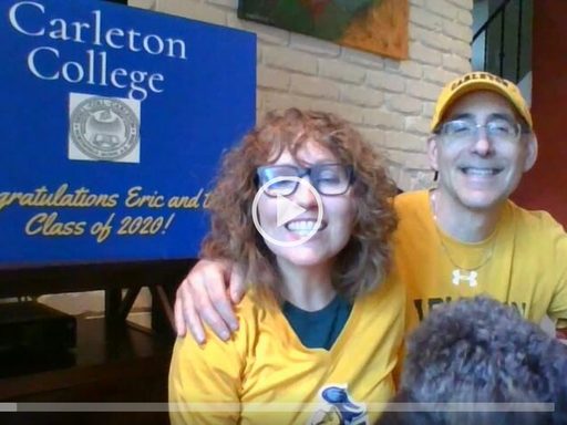 Parents record a video message