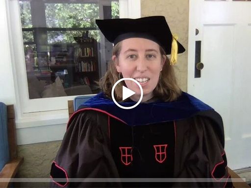 Professor in gown & cap