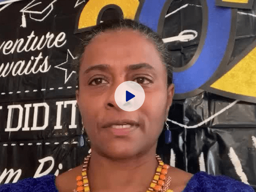 Mother records a video