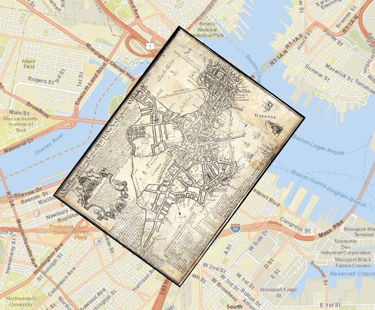 Georeferenced 1769 Boston Map