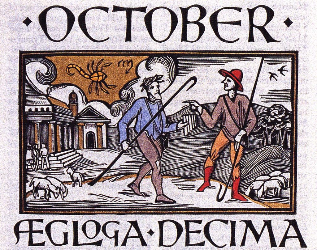 An illustration from the The Shepheardes Calender of 1579