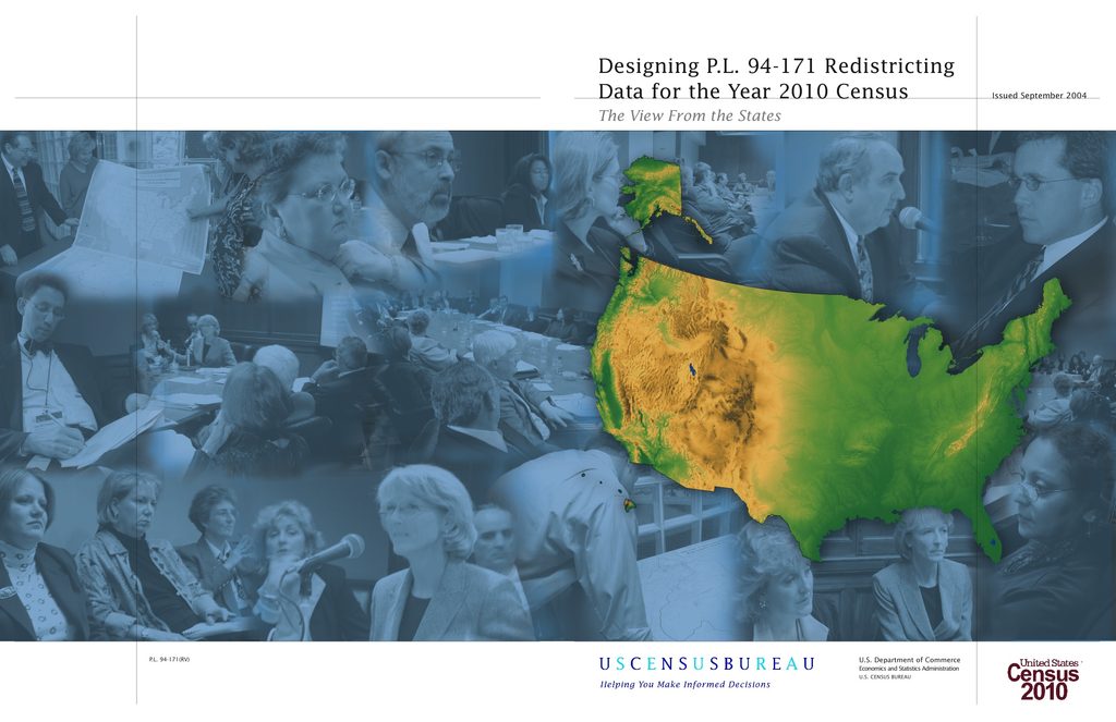 Publication about redistricting data for the 2010 Census