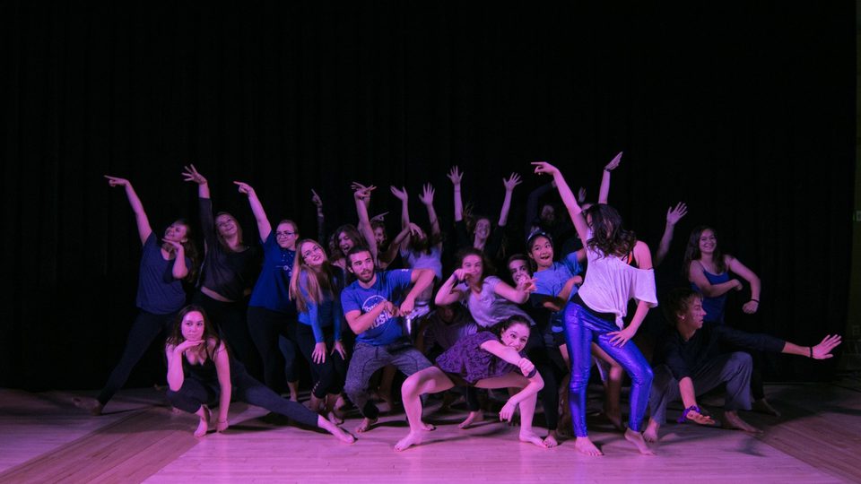 Students perform a variety of choreographed dances in the Great Space for the Synchrony Fall Showcase.
