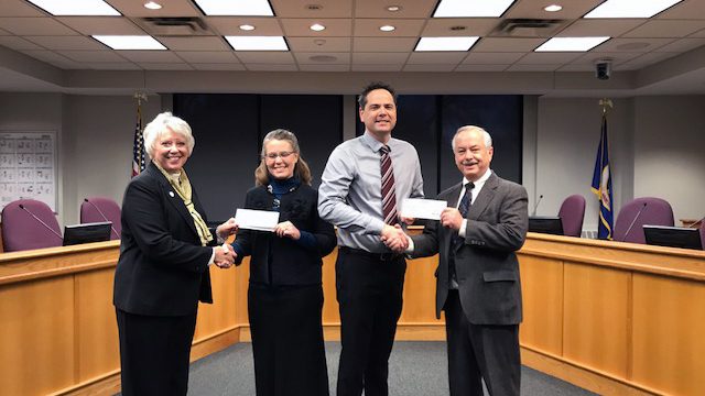 Carleton, St. Olaf present donation to city of Northfield