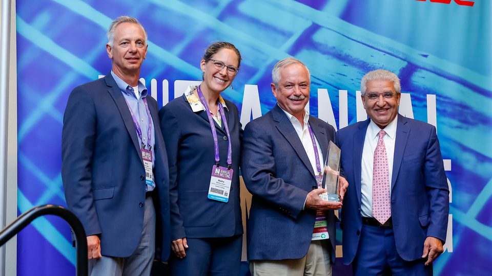 Carleton staff receive the 2019 Excellence in Sustainability Award from NACUBO.