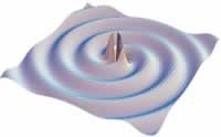 Artist's conception of gravitational waves.