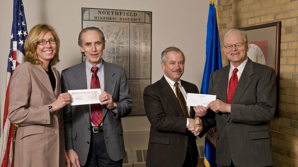 Carleton, St. Olaf Make Annual Donation to City of Northfield News