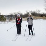 Skiing in the Arb