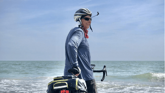 Erik Andrews ’82 at the beach