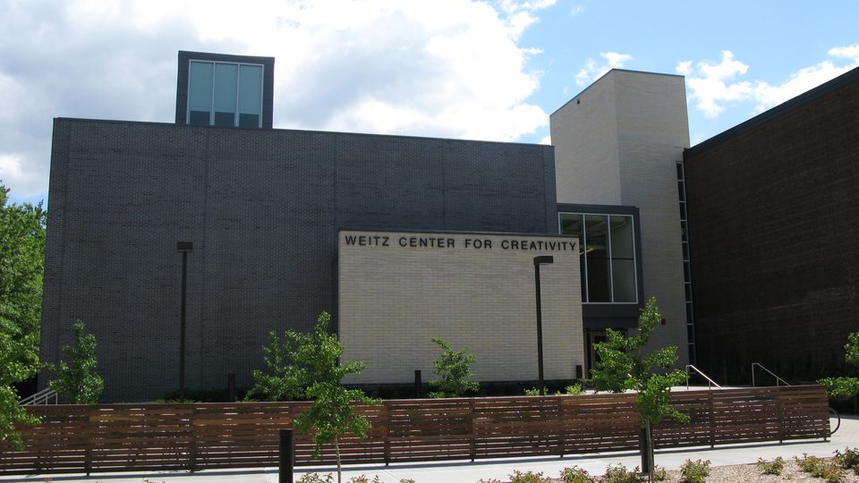 exterior of Weitz Center for Creativity