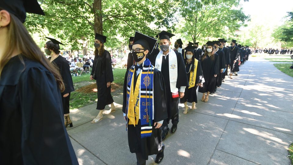 the Class of 2021 commence in