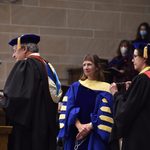 Alison about to receive her presidential medallion.