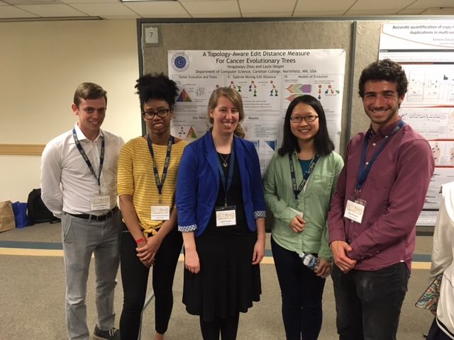 Recomb in 2019. Layla with her student presenters.