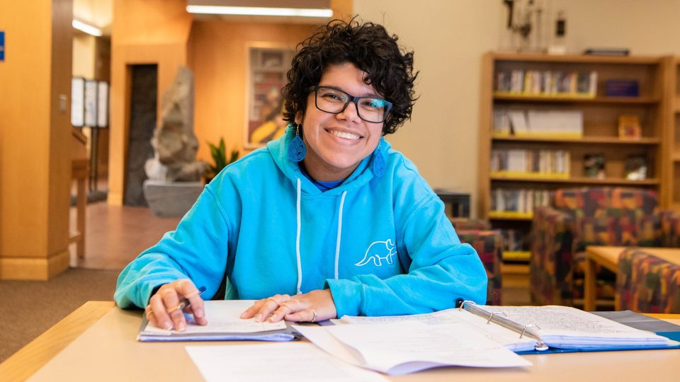 Maya Rogers '22 in the Rookery